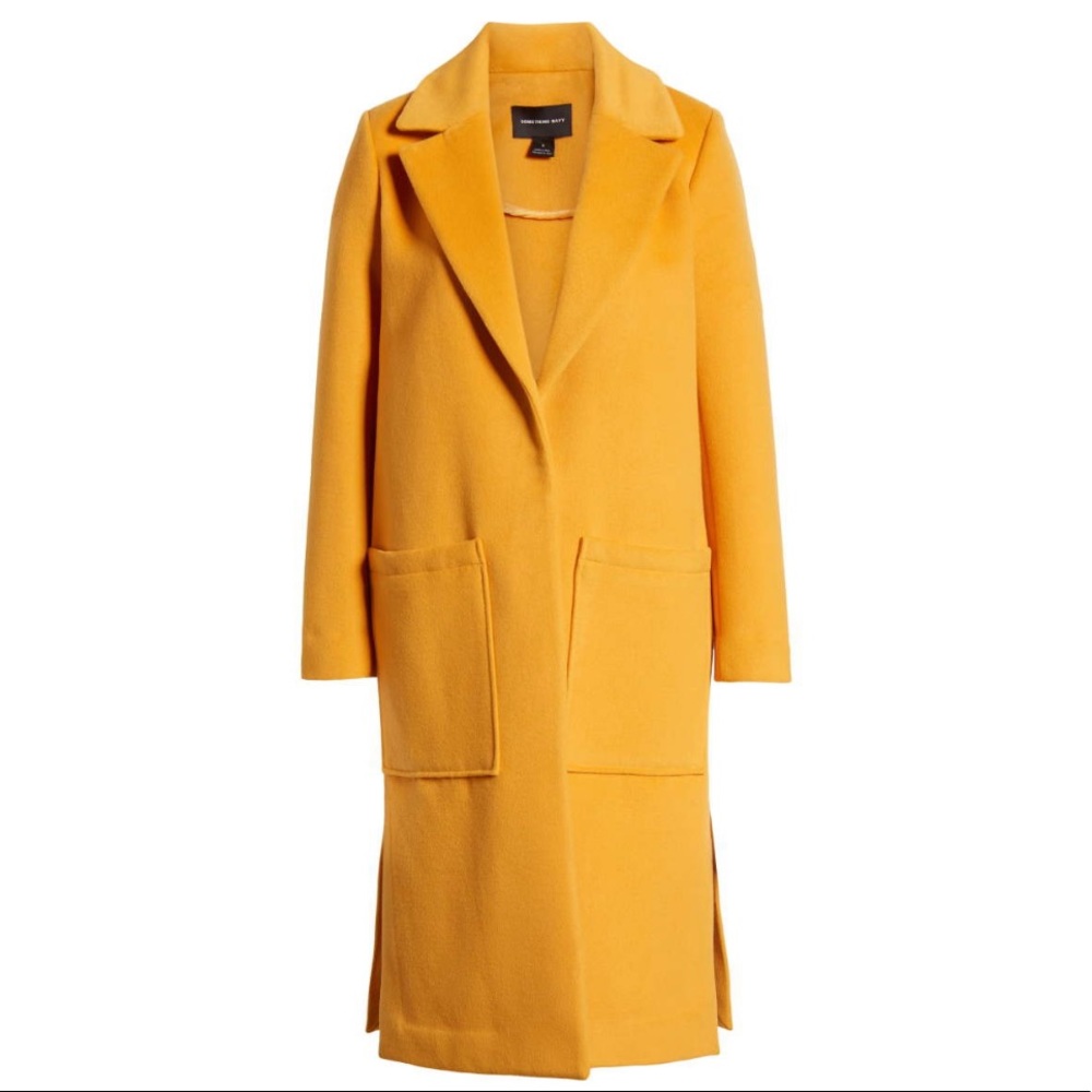 Something Navy Patch Pocket Coat - worn once